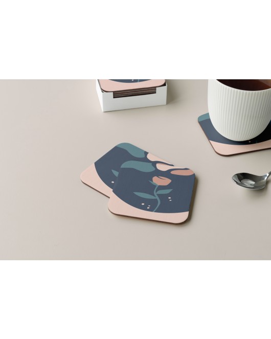 Dekoratif Bardak Altlığı Minimal Desen 82
