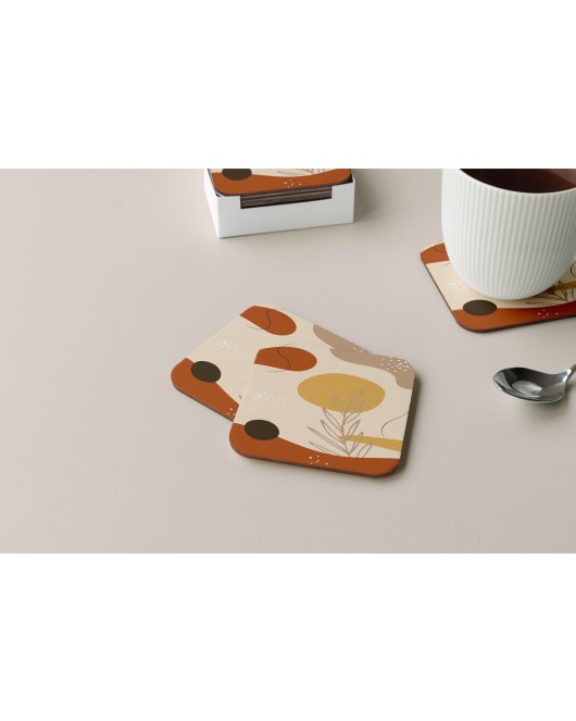 Dekoratif Bardak Altlığı Minimal Desen 184