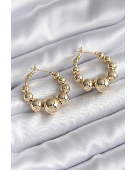 Pirinç Gold Renk Kadın Küpe - TJ-BKP8263